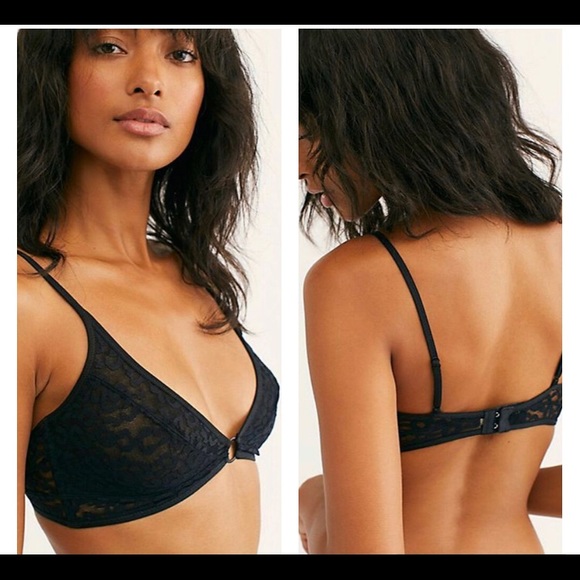 Free People Toni Bralette In Black - Picture 2 of 10
